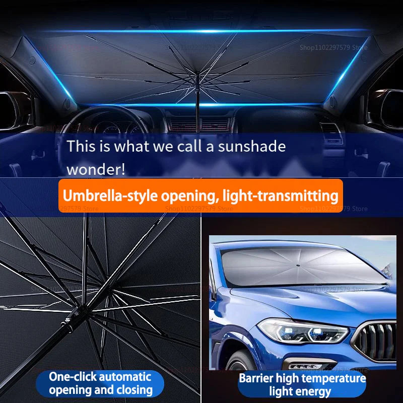 Keep Your Car Cool & Protected with the Ultimate Portable Windscreen Sun Shade
