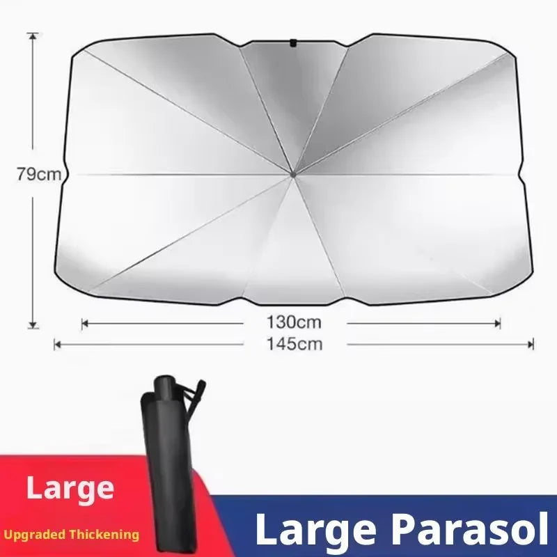 Keep Your Car Cool & Protected with the Ultimate Portable Windscreen Sun Shade