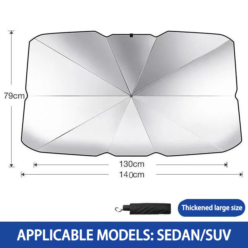 Keep Your Car Cool & Protected with the Ultimate Portable Windscreen Sun Shade