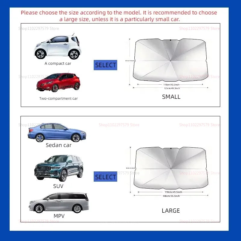 Keep Your Car Cool & Protected with the Ultimate Portable Windscreen Sun Shade