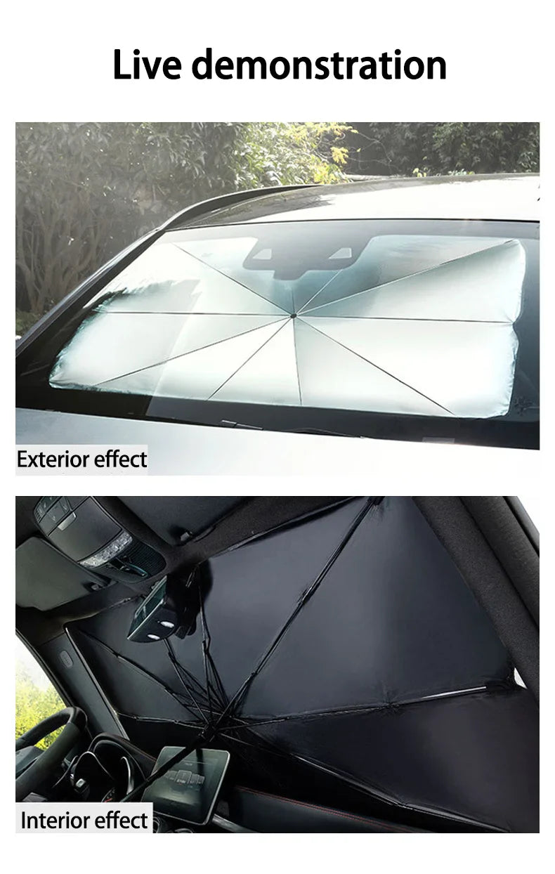 Keep Your Car Cool & Protected with the Ultimate Portable Windscreen Sun Shade